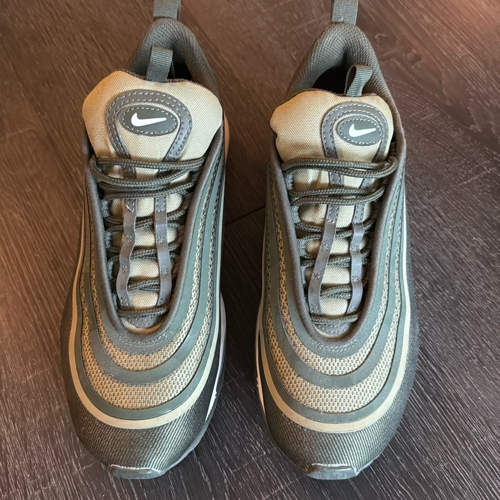 Nikes! This very popular sneaker  
 walks amazing.